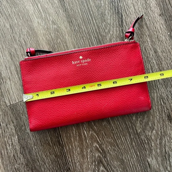 Kate Spade Red Wallet or Clutch - Picture 6 of 7